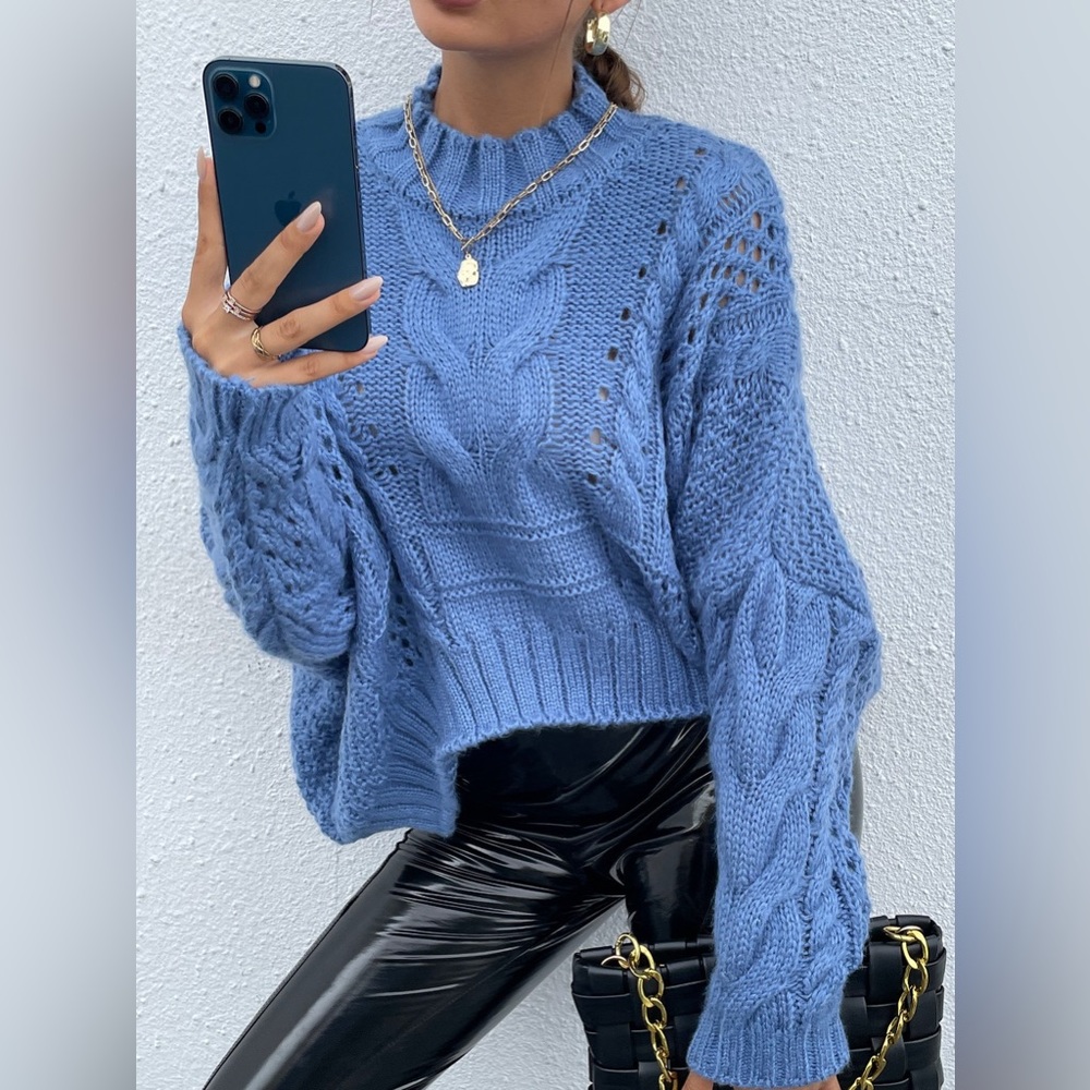 Knitted Batwing Sweater